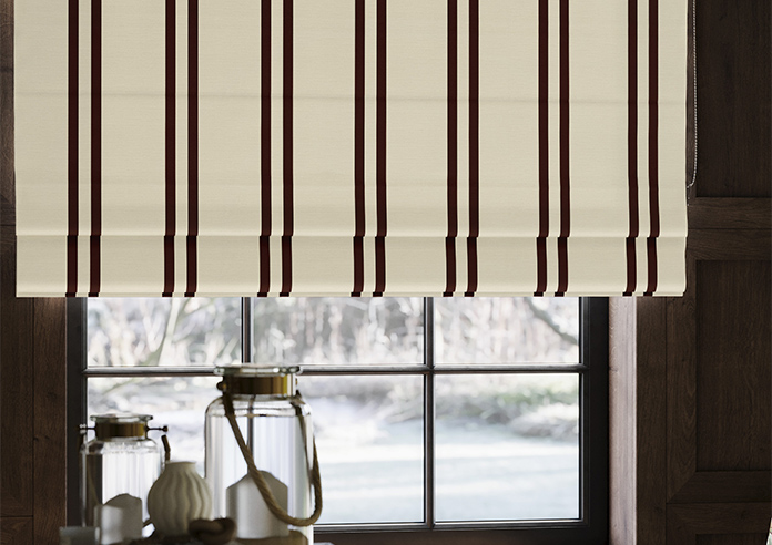 Winnies Stripe, Russet - Twist&Fit Roman Blind - Image 5